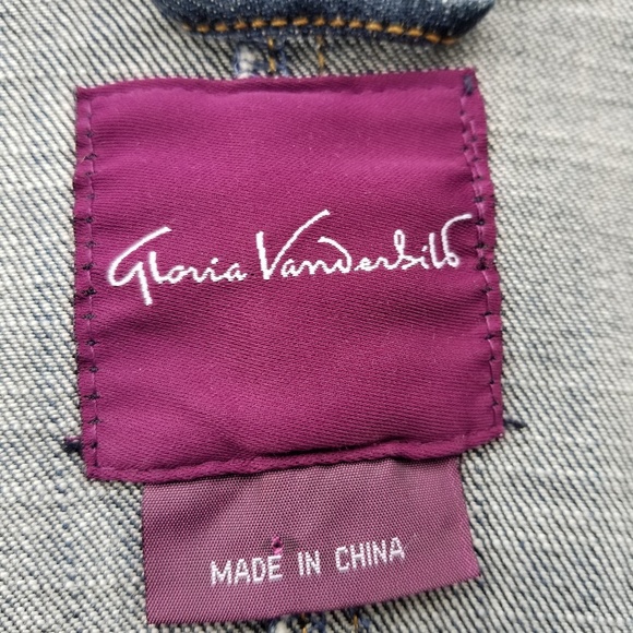 Gloria Vanderbilt denim jean jacket - Picture 8 of 8